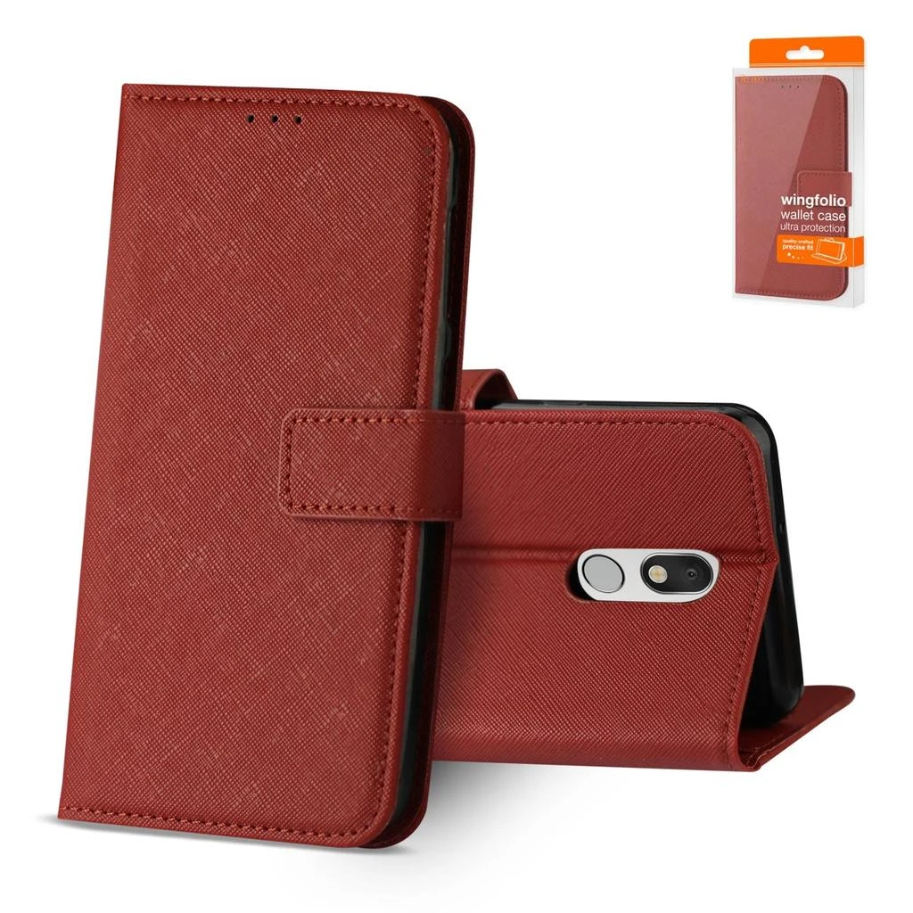 Reikowireless Reiko Lg Stylo 5 3-In-1 Wallet Case In Red 1