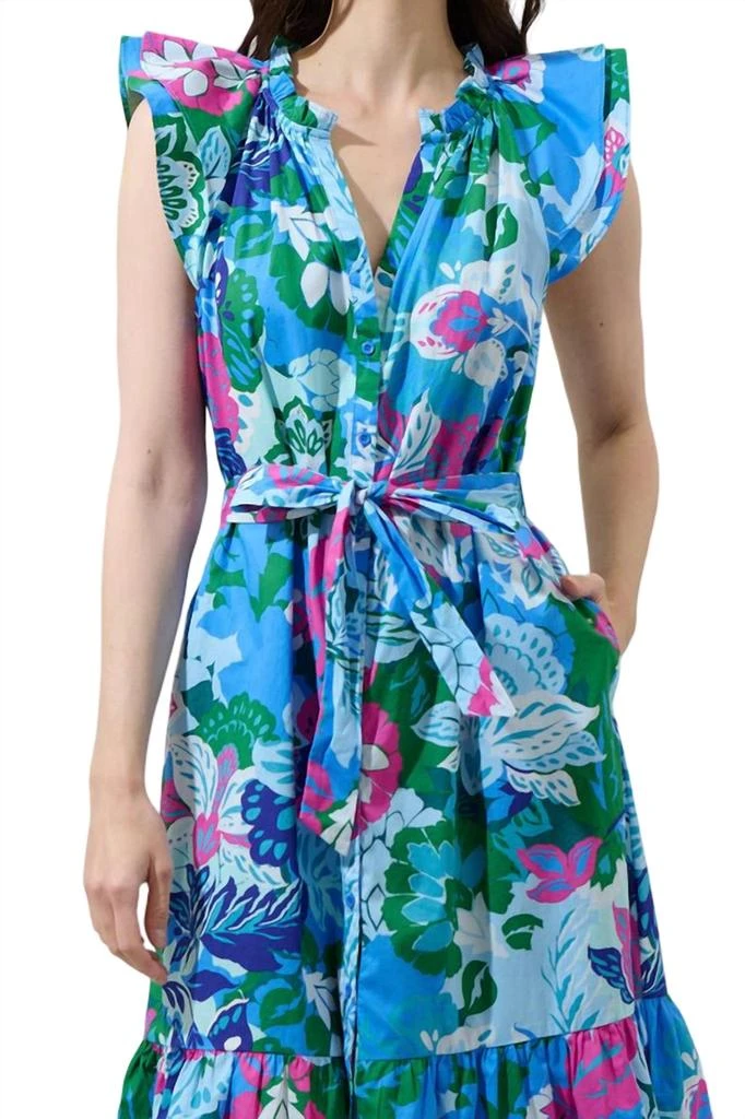 Sugarlips Sugarlips - Lavera Floral Button Down Midi Dress 4