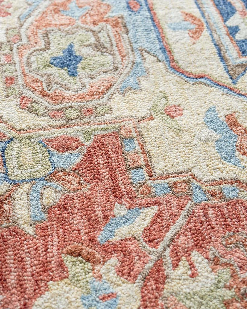 Exquisite Rugs Richmond Serapi Hand-Tufted Red/Blue Rug, 10' x 14' 5