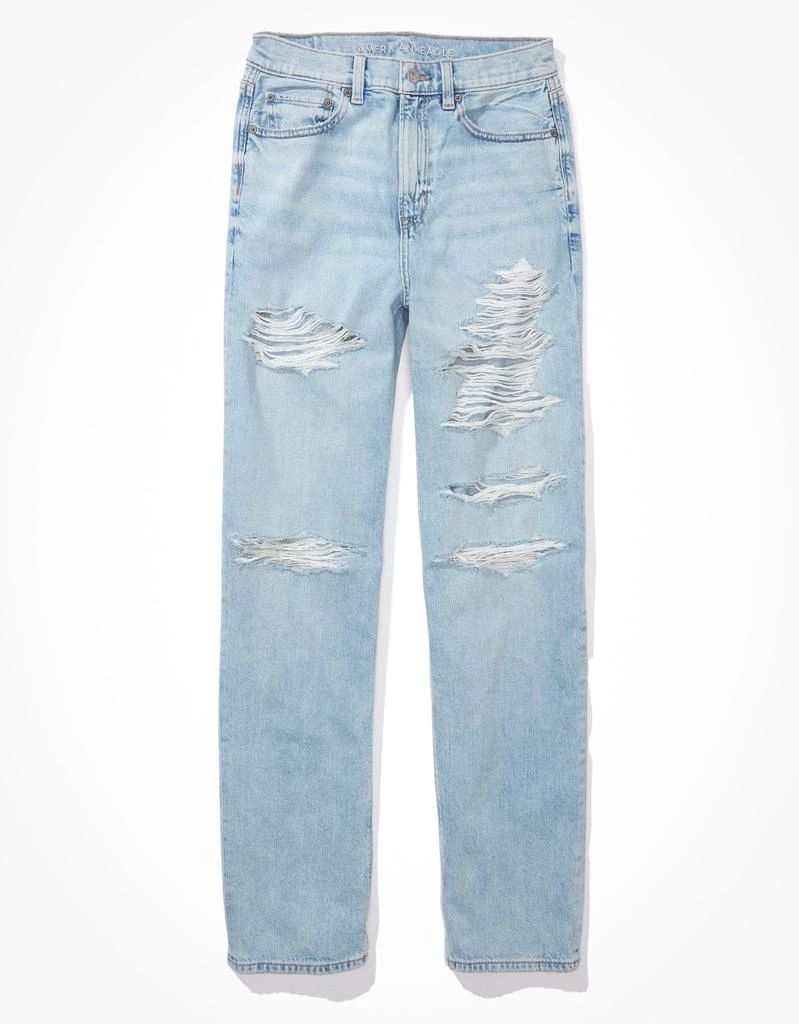 American Eagle Outfitters AE Ripped Highest Waist Baggy Straight Jean 3