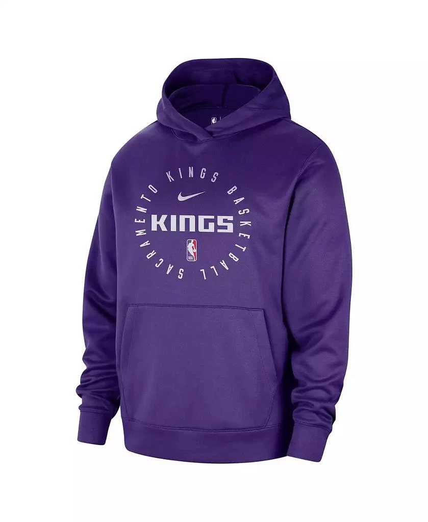 NIKE Men's Purple Sacramento Kings 2024/25 Spotlight On-Court Practice Performance Pullover Hoodie 3