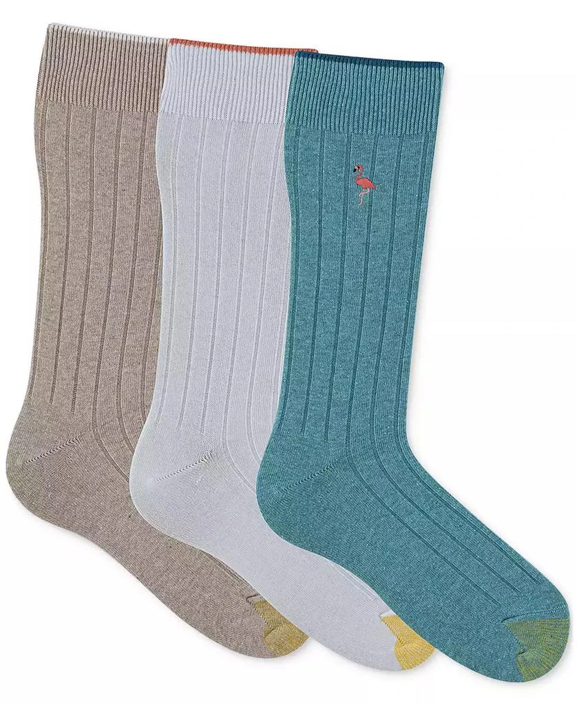Gold Toe Men's Hampton Embroidered Crew Socks- 3-pack 2