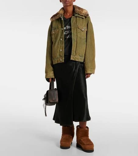 Acne Studios Shearling-lined leather ankle boots 3