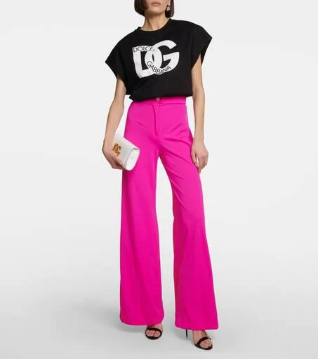 Dolce
Gabbana High-rise wide-leg jersey pants 2