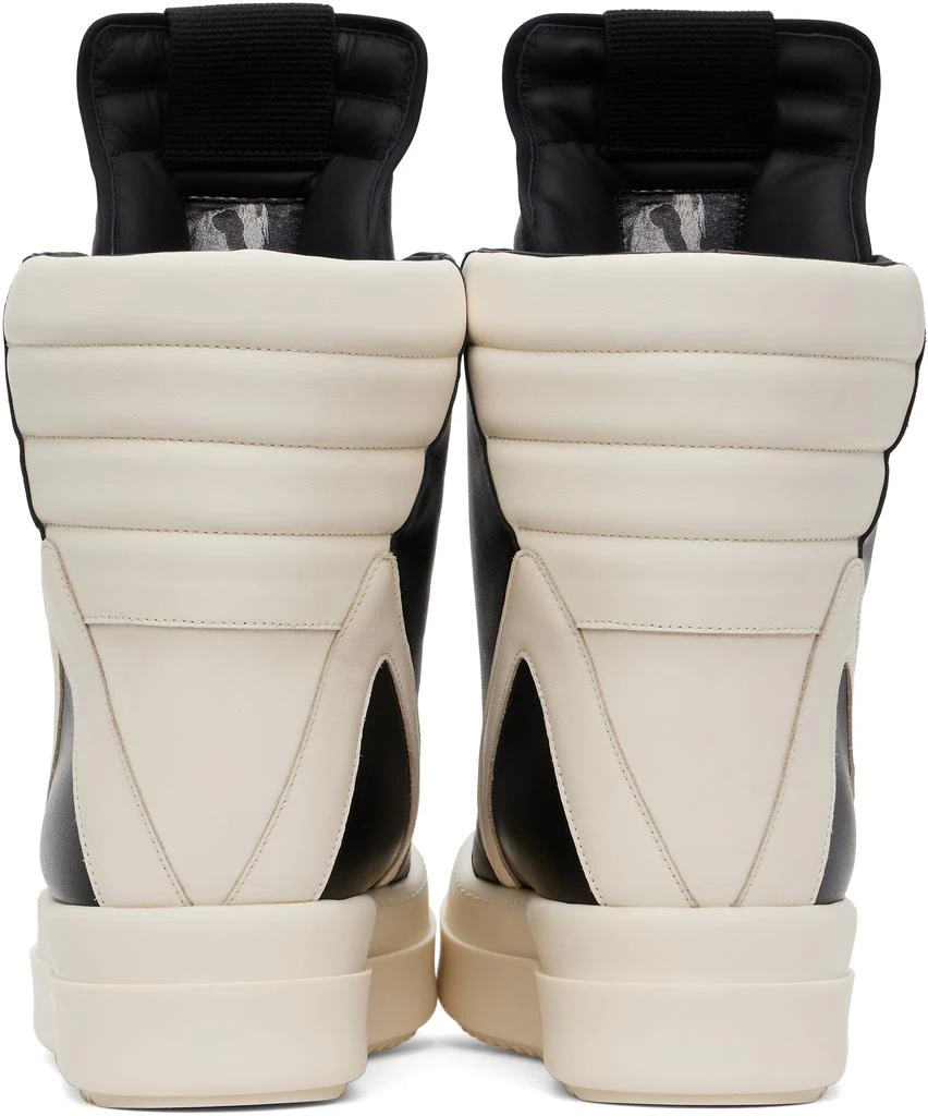 Rick Owens Black & Off-White Hollywood Mega Geobasket Sneakers 2
