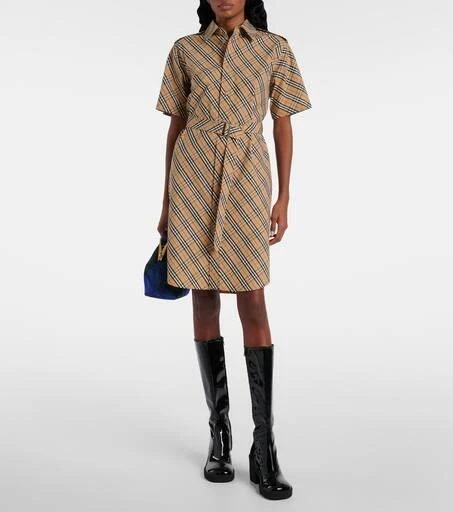 Burberry Burberry Check cotton shirt dress 2