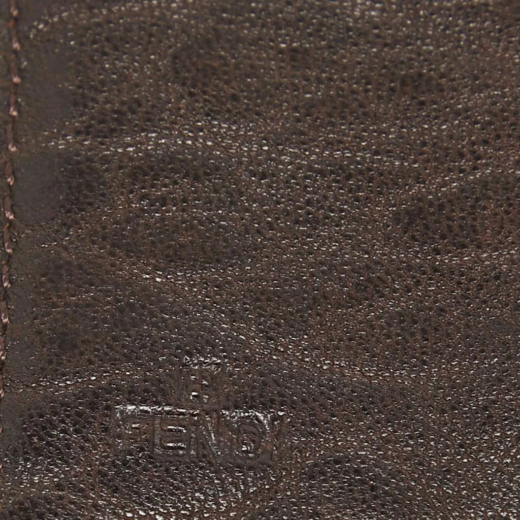 Fendi Fendi Tobacco Zucca Canvas and Leather Spy Continental Wallet 11