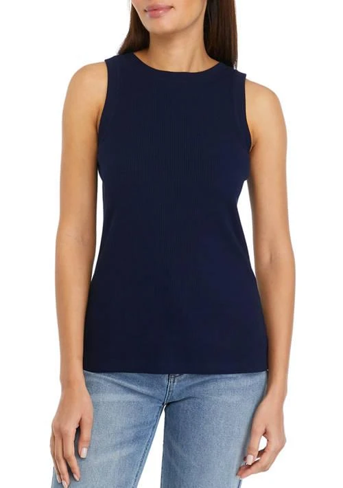 Crown & Ivy™ Ivy Womens Sleeveless Ribbed Tank 1