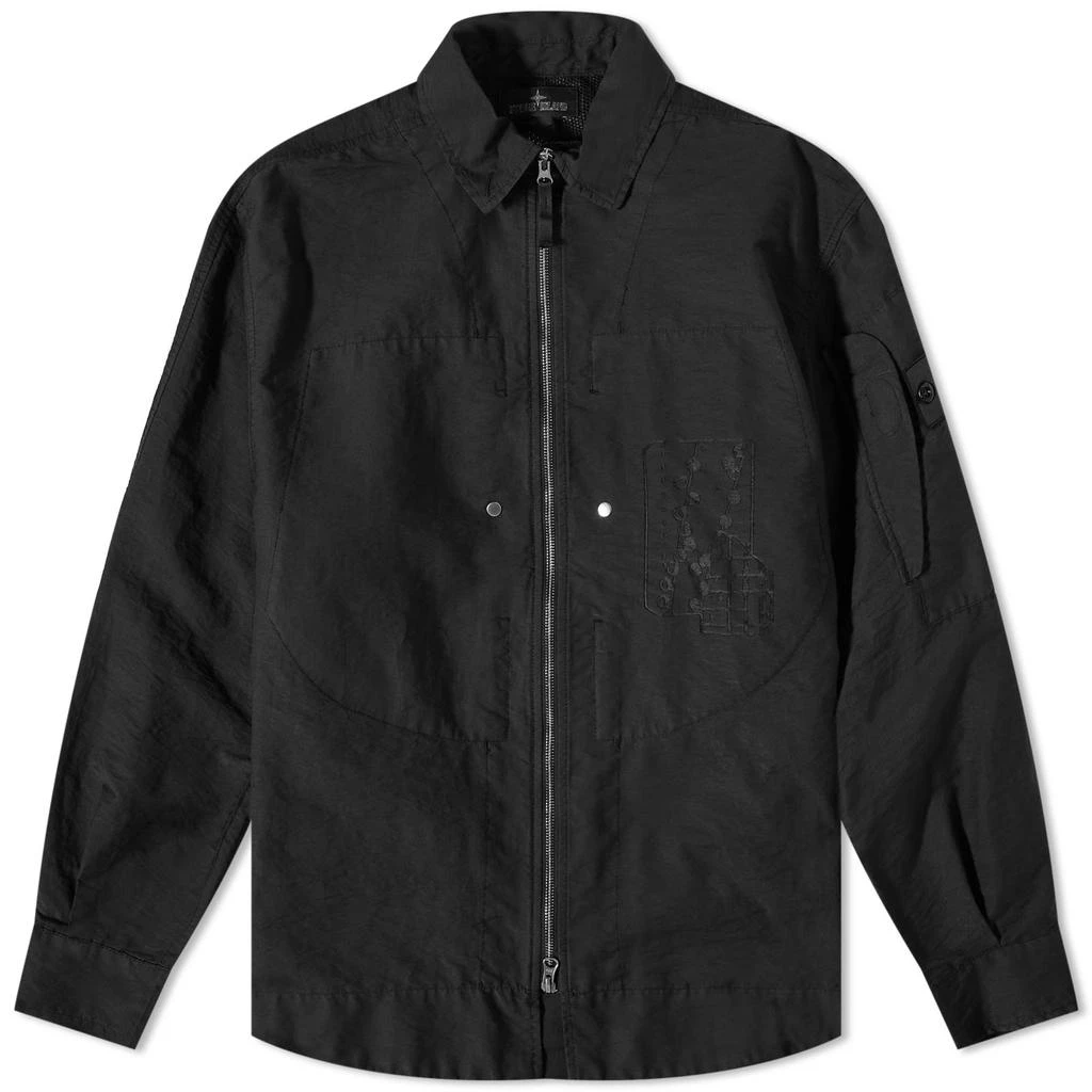 Stone Island Shadow Project Stone Island Shadow Project Cotton Nylon Printed Shirt Jacket 1