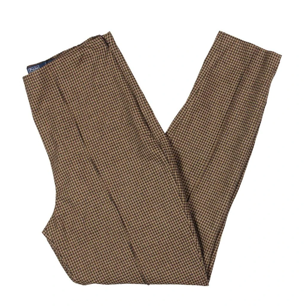 Ralph Lauren Womens High Rise Houndstooth Cropped Pants 3