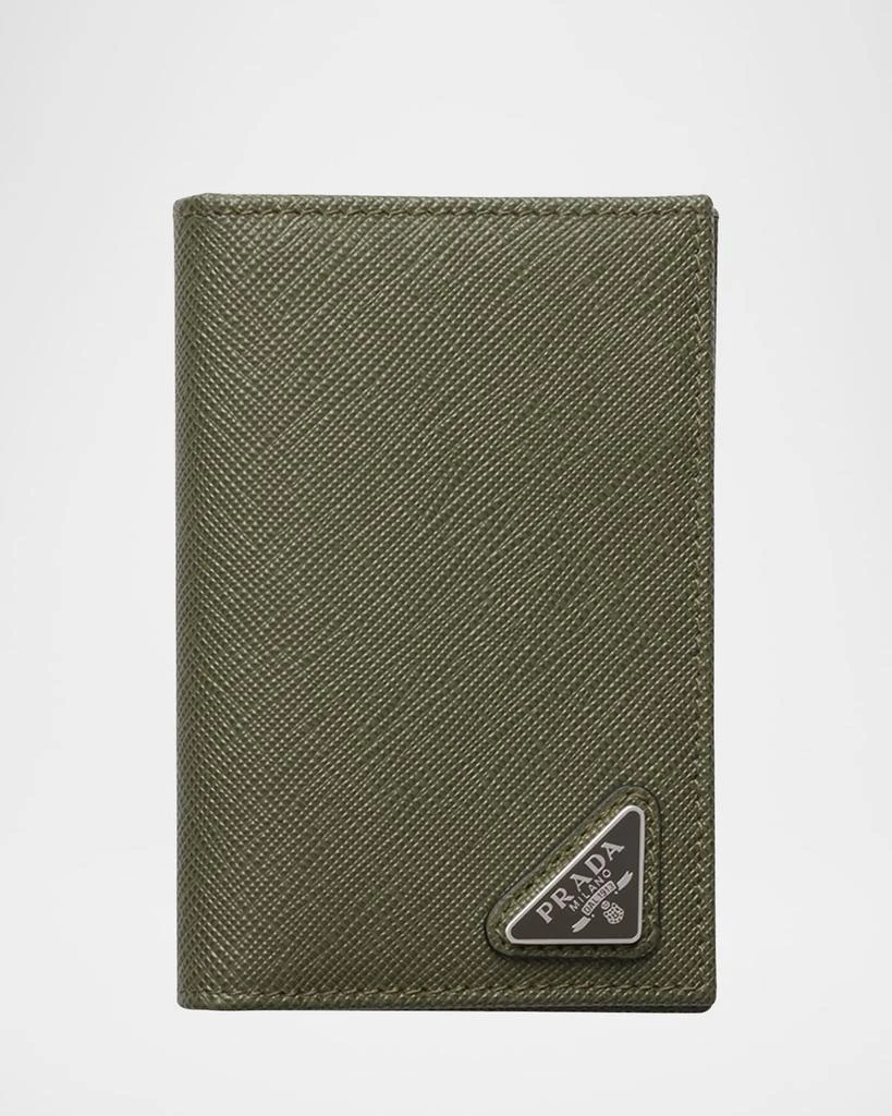 Prada Men's Saffiano Leather Slim Card Holder Wallet