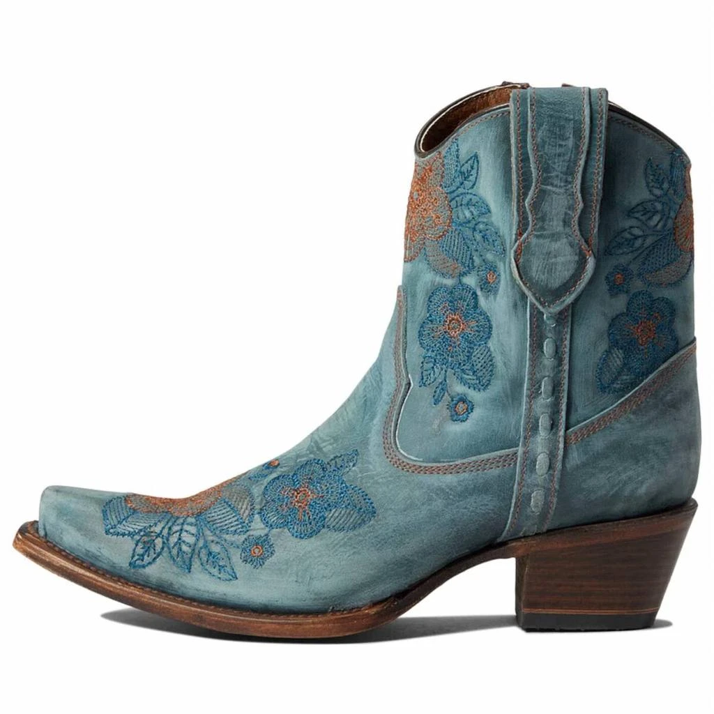 Corral Boots Corral - Women's Jean Flowered Embroidery Ankle Boots