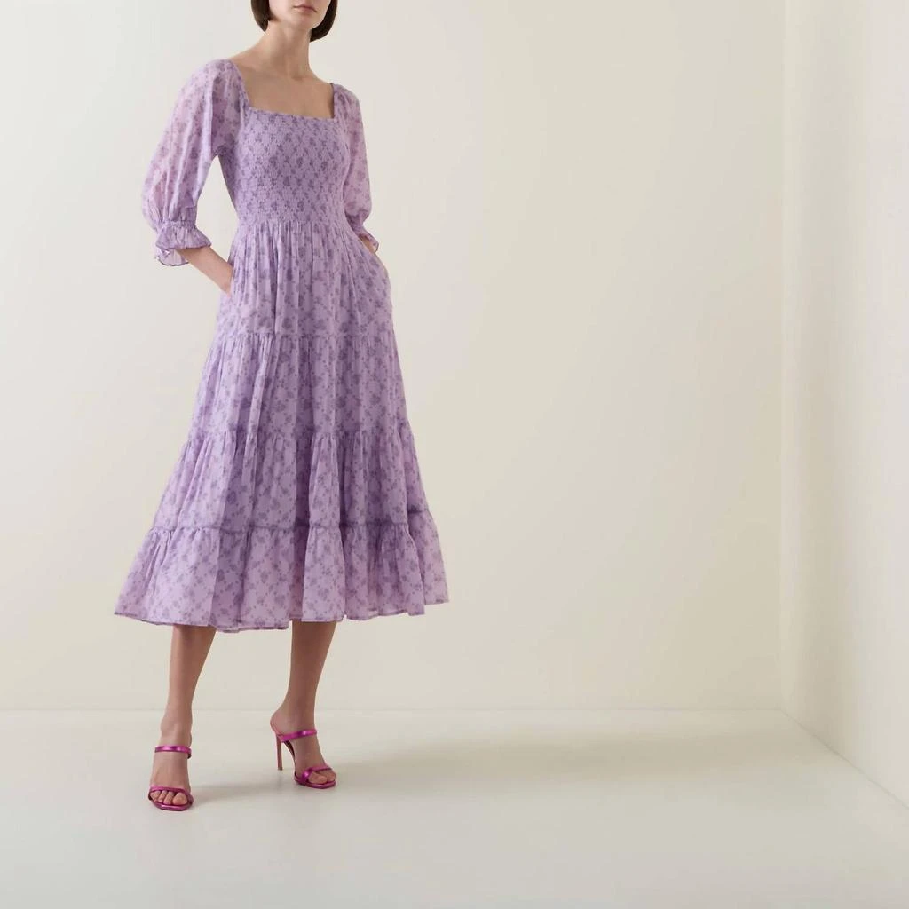 LOVESHACKFANCY Loveshackfancy - Rigby Printed Flared Dress 1