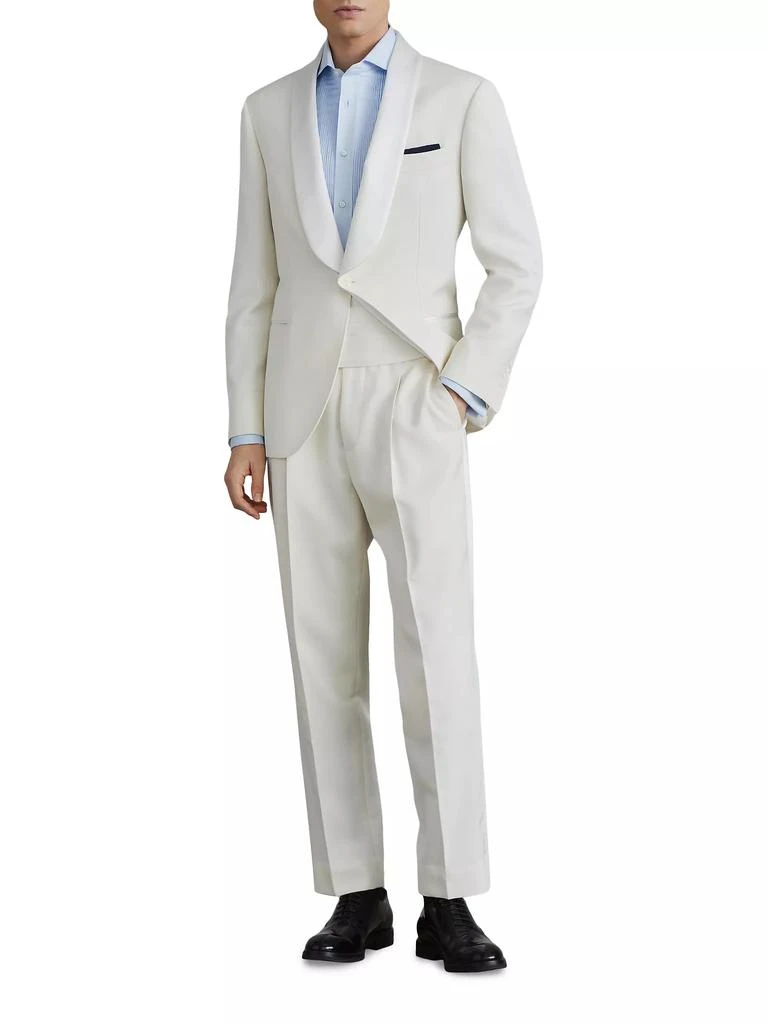 Brunello Cucinelli Tuxedo with Shawl Lapel Jacket and Trousers with Pleats 2