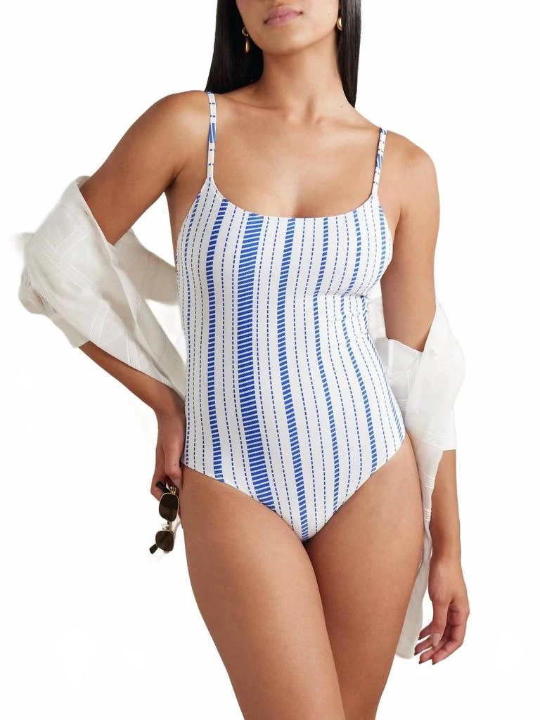 LEMLEM Elene One Piece Swimsuit In Tiki Azure