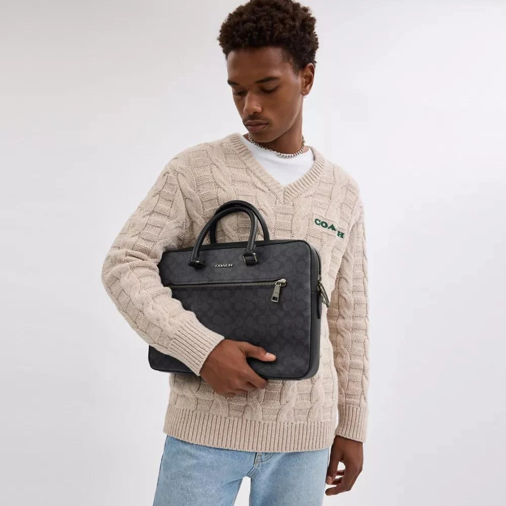 Coach Ethan Slim Brief In Signature Canvas 3