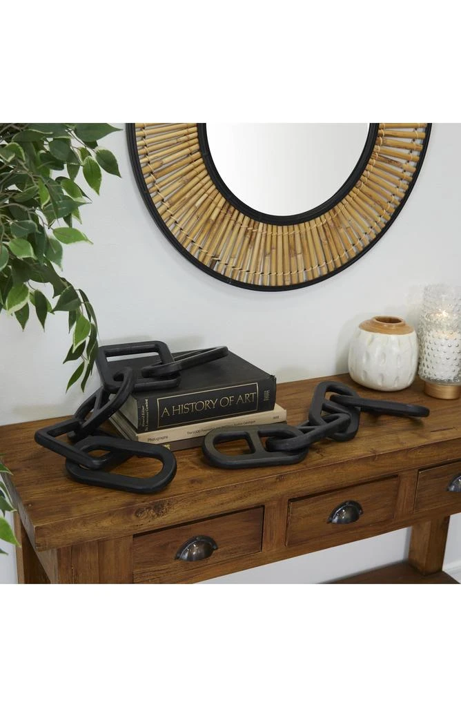 UMA Set of 2 Wooden Chain Link Sculptures 9