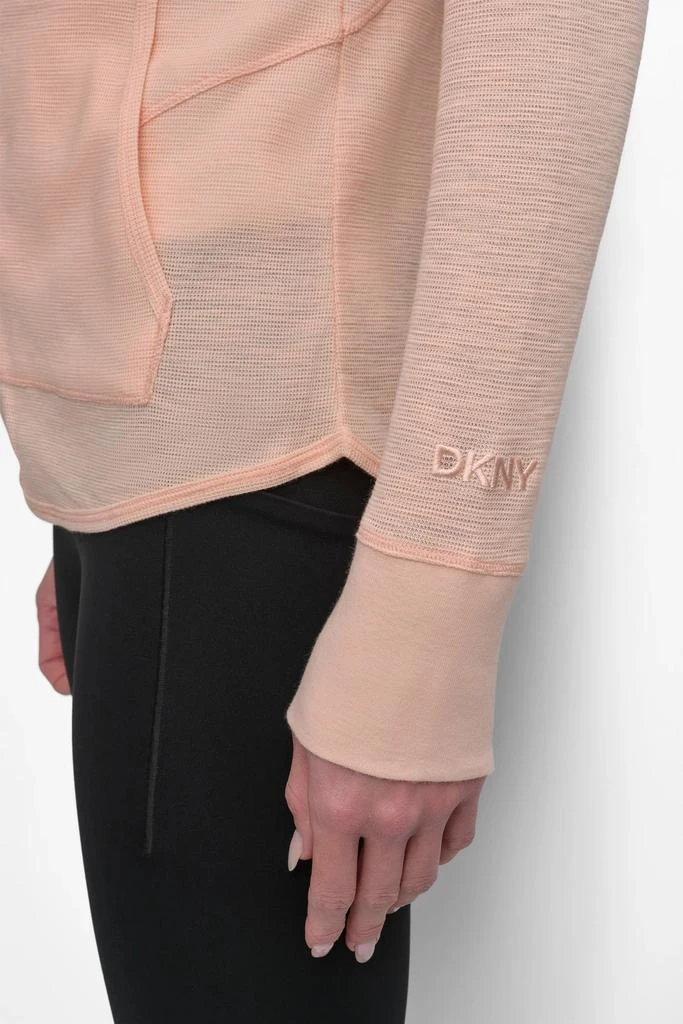 DKNY SLUB WAFFLE KNIT HOODIE 7