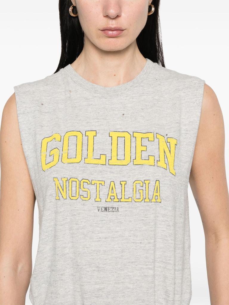 Golden Goose GOLDEN GOOSE - Logo Cotton Tank Top