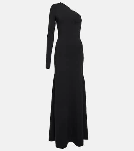 Victoria Beckham Knitted one-shoulder maxi dress 1