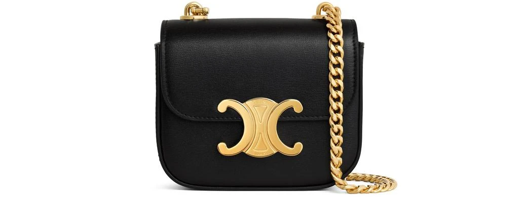 CELINE Mini chain claude in shiny calfskin 1