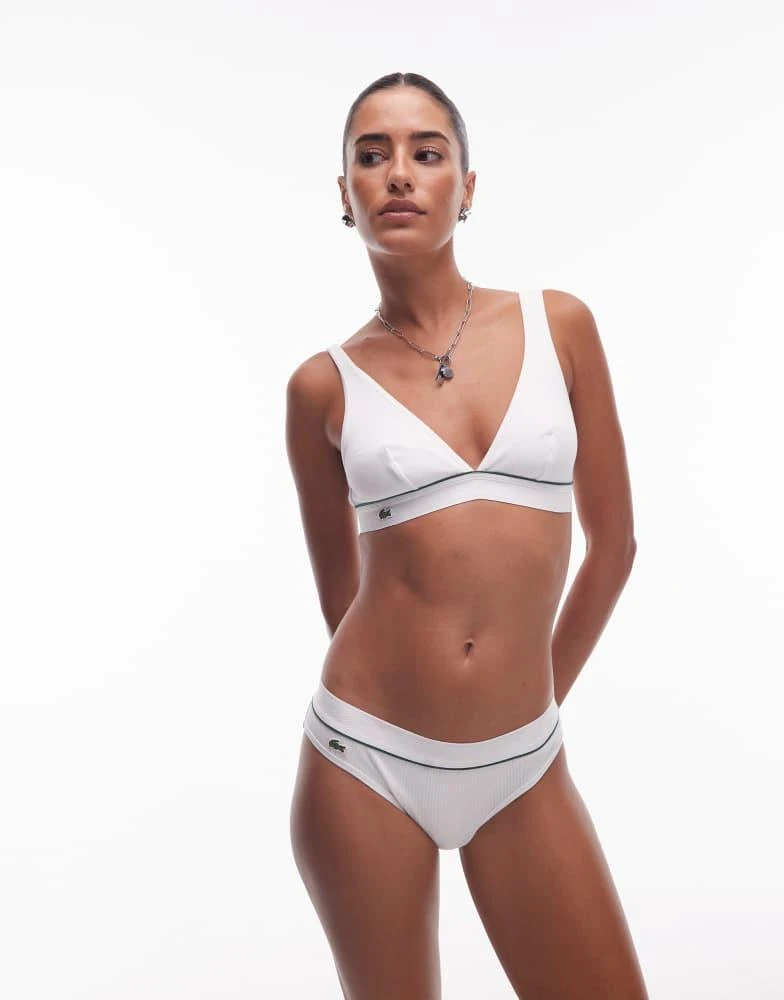 Lacoste Lacoste triangle bra in white 3