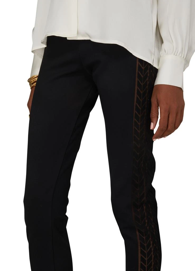 David Koma Tyre Track Macrame Side Insert Leggings 4