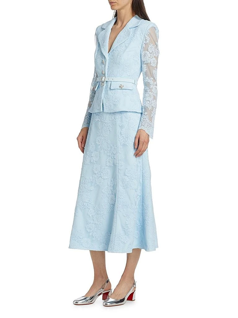 Self Portrait Lace Blazer Midi-Dress 4