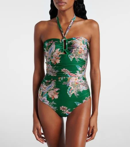 Zimmermann Rhiannon paisley ruched swimsuit 2