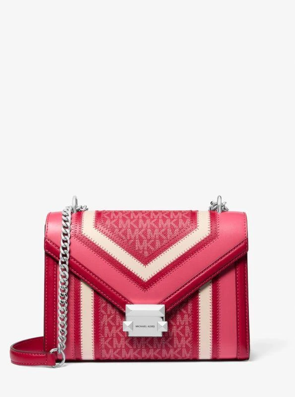 Michael Kors Whitney Medium Color-Block and Signature Logo Shoulder Bag 1