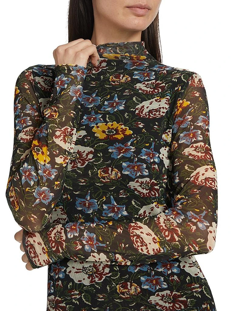Mirabelle Floral Long-Sleeve Maxi-Dress  On Sale Now with Up to 63% Off |  Discover Exclusive Deals & Savings at BeyondStyle  Authentic Rhode  women's|floral|Women's|floor-length|contemporary|women's  apparel|a-line|x-large|dresses|turtleneck|long ...