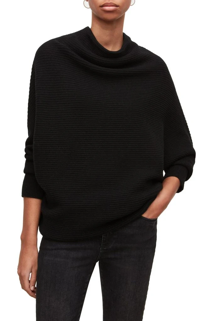 ALL SAINTS Ridley Funnel Neck Wool Sweater 1