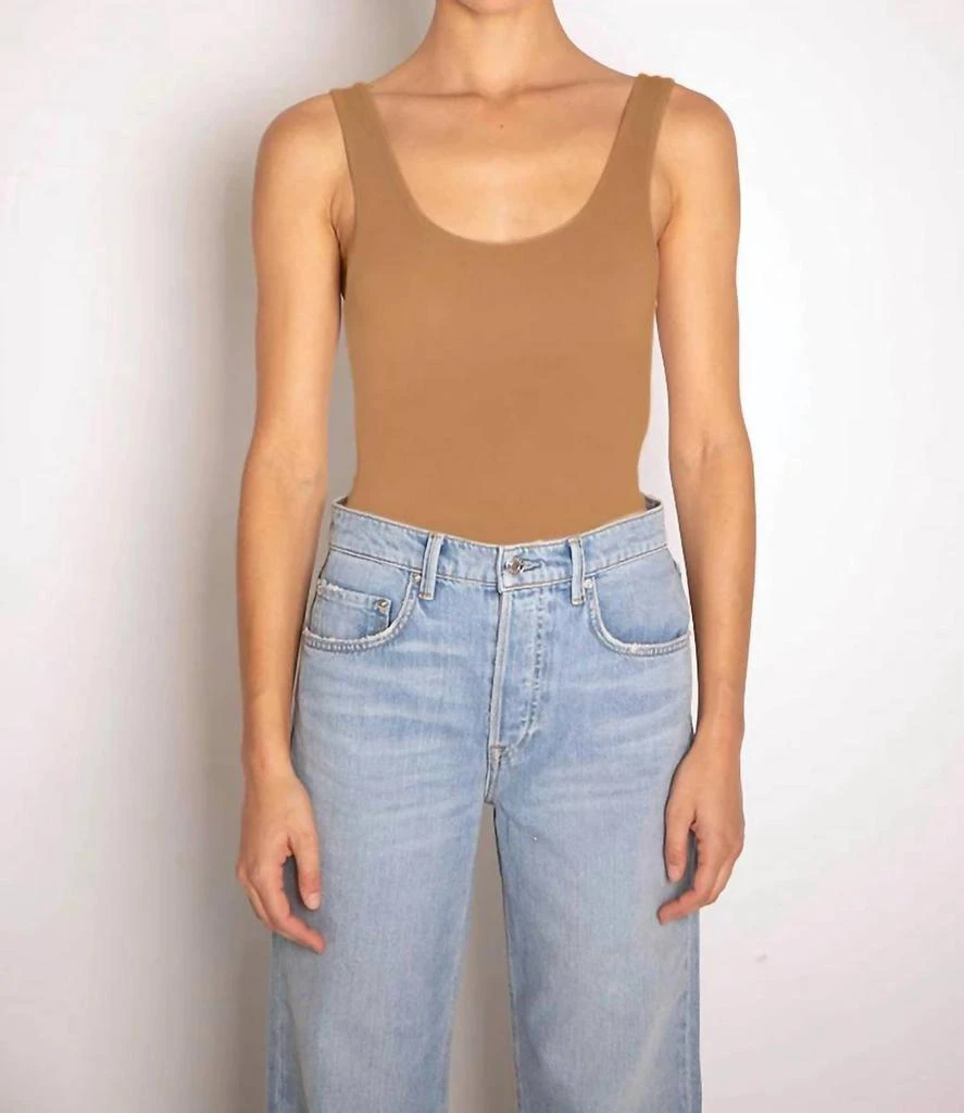 The Range Modal Jersey No Bra Club Tank In Tanlines 1