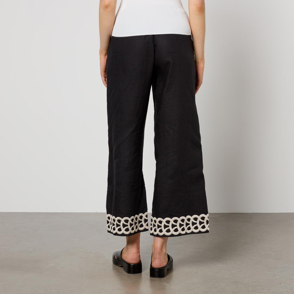 BY MALENE BIRGER By Malene Birger Mirabellos Embroidered Linen Trousers
