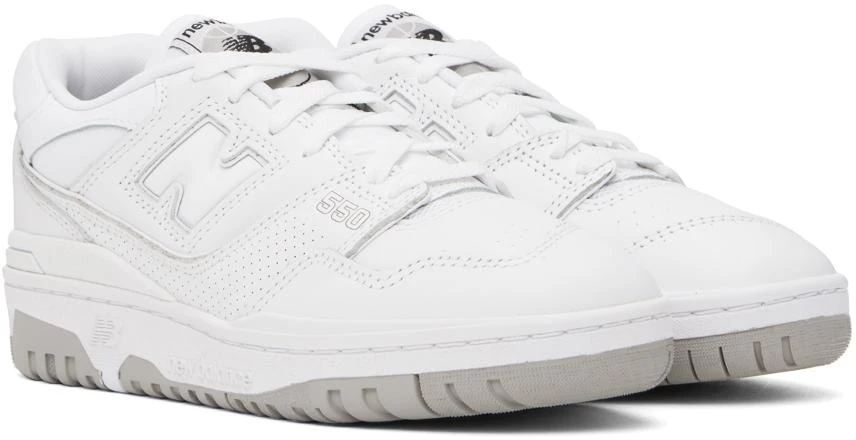 New Balance White 550 Sneakers 4