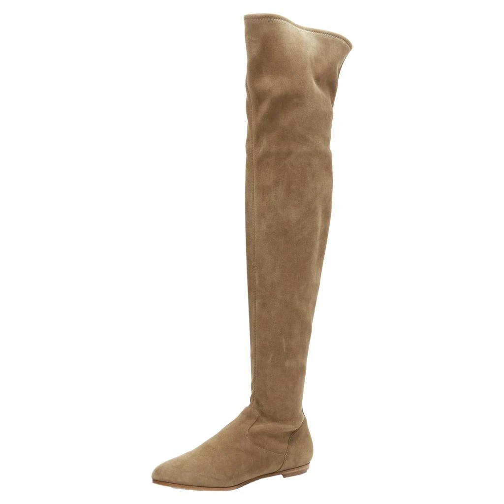 Gianvito Rossi camoscio suede thigh high boots 4