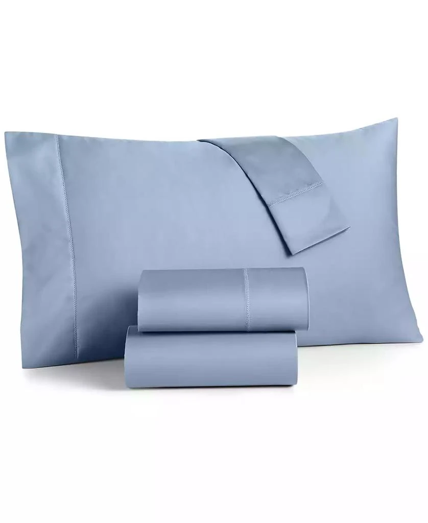 Charter Club Solid 550 Thread Count 100% Cotton 4-Pc. Sheet Set, Full, Exclusively at Macy’s
