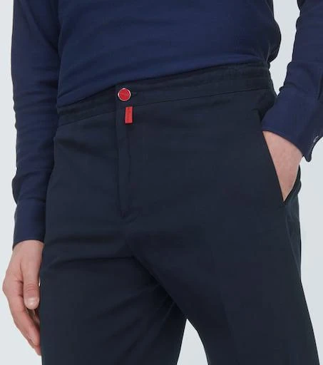 Kiton Cotton jersey straight pants 5