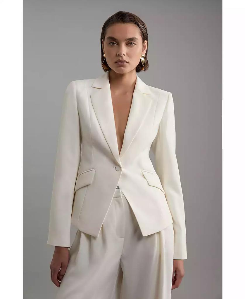 KAREN MILLEN Women's Crepe Blazer Jacket