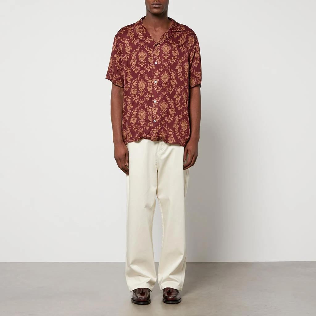 Drôle de Monsieur Drôle de Monsieur La Chemise Damas Printed Satin Shirt 3
