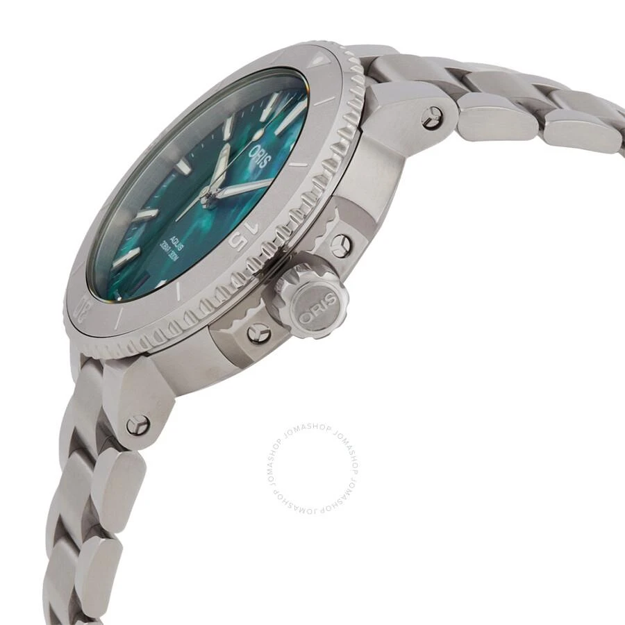 Oris Aquis Date Automatic Green Dial Ladies Watch 01 733 7770 4137-07 8 18 05P 2