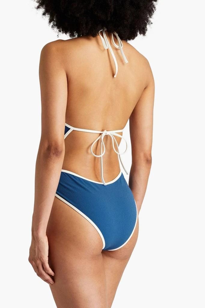 LISA MARIE FERNANDEZ Halterneck wrap swimsuit 3