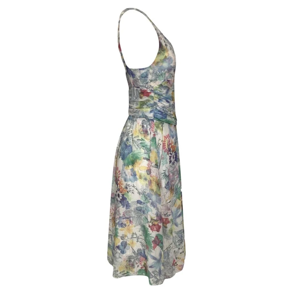Hugo Boss Boss Orange Floral Print Dress in Multicolor Cotton 3