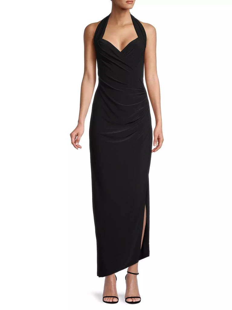 Norma Kamali Halter Drape Gown 3