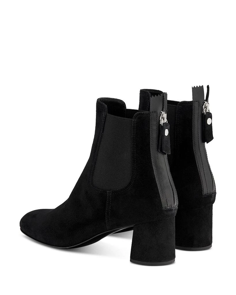 AGL Women's Lisette Almond Toe Mid Heel Stretch Booties 2
