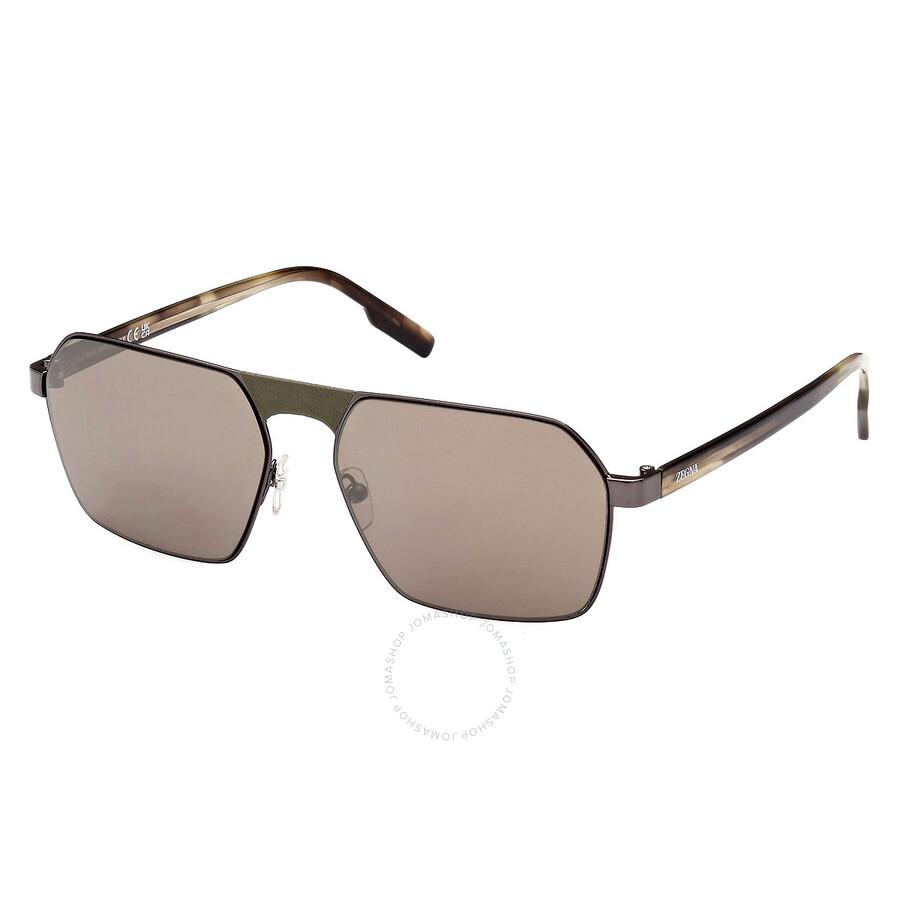 Ermenegildo Zegna Roviex Navigator Men's Sunglasses EZ0210 08J 59