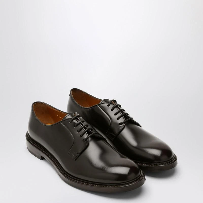 DOUCAL'S Low brown leather lace-up 2