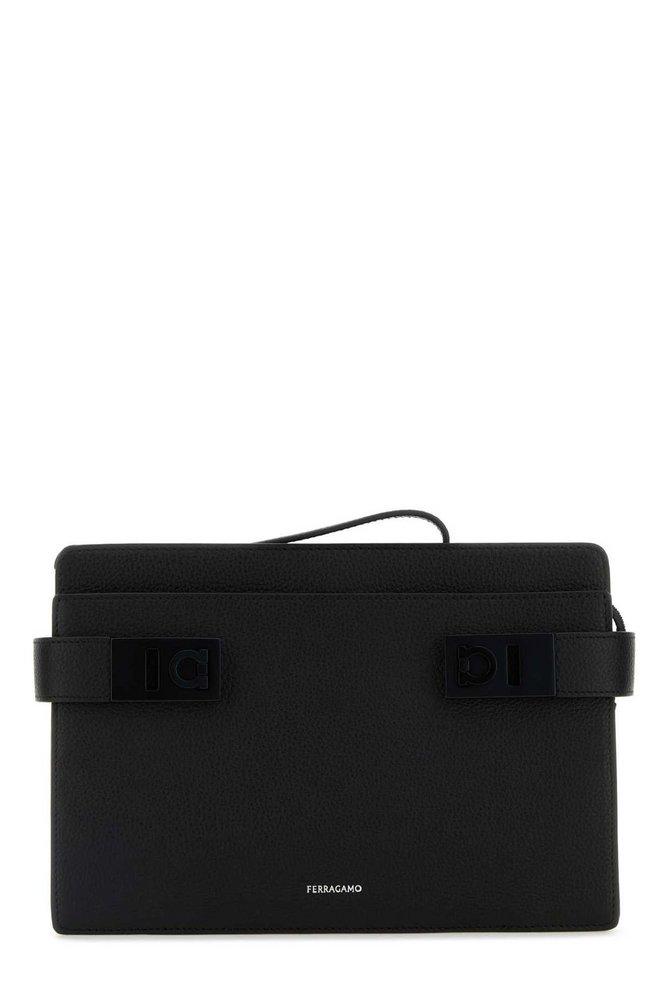 Salvatore Ferragamo Ferragamo Gancini Buckles Pouch Bag
