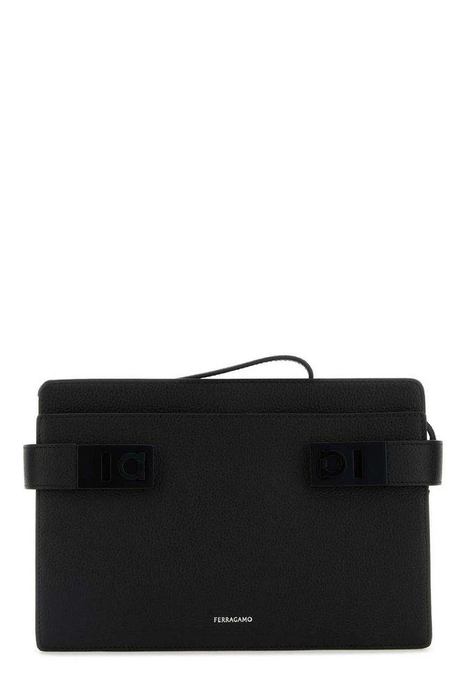 Salvatore Ferragamo Ferragamo Gancini Buckles Pouch Bag 1