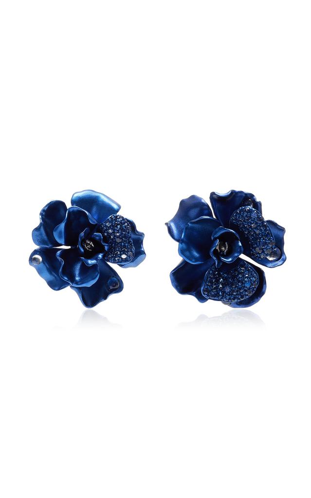 Anabela Chan Anabela Chan - Camelia Aluminum Sapphire; Topaz Earrings - Blue - OS - Moda Operandi - Gifts For Her